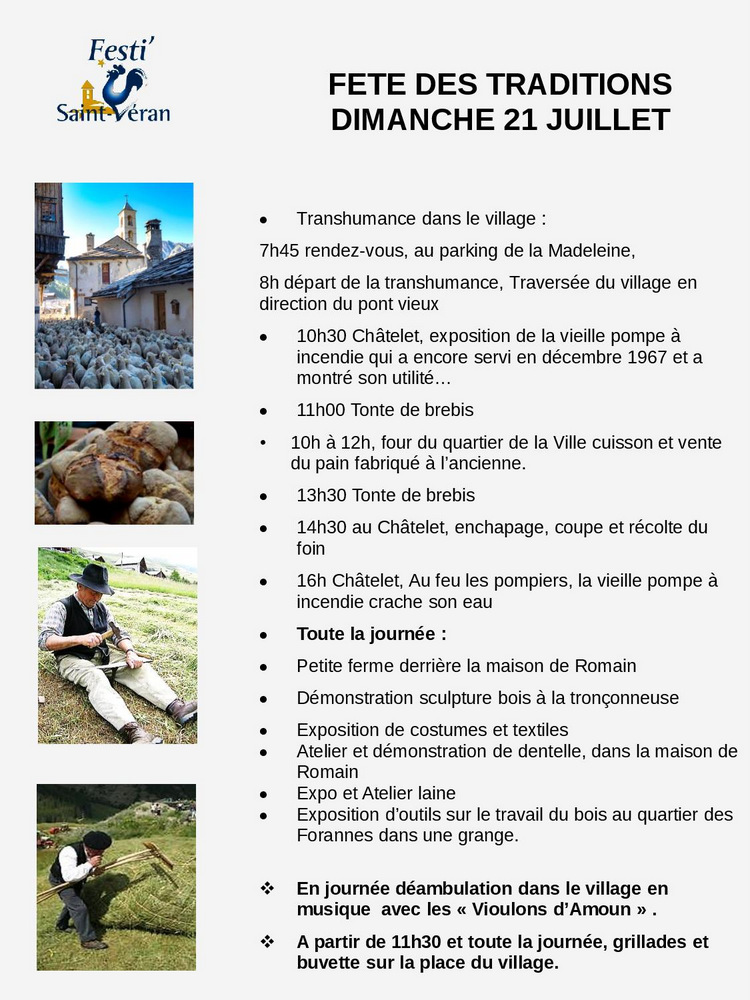 programme fete des traditions 2024